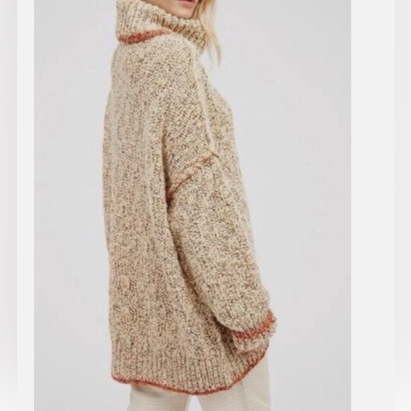 Free People Cream Echo Pullover Sweater XS - Picture 7 of 16